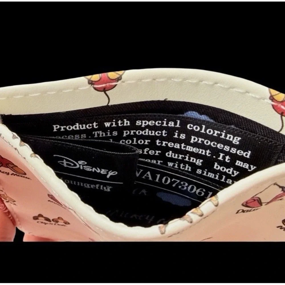 Loungefly Disney Mickey & Friends Bottoms Cardholder Minnie Donald Daffy Daisy - Picture 3 of 7